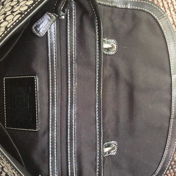 Coach logo print blue leather purse - Picture 10 of 13